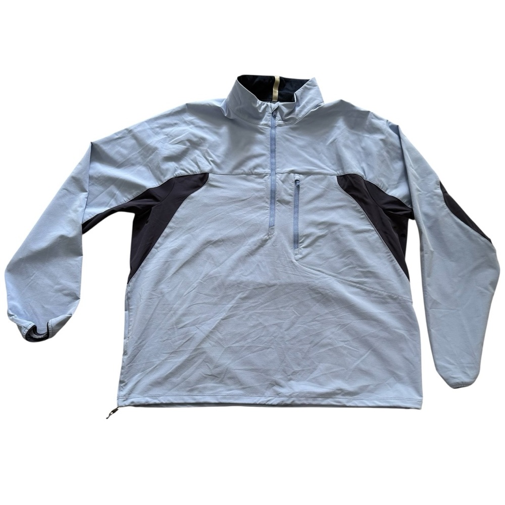 Ralph Lauren RLX Spyglass 1/4 Zip Pullover Golf Two Tone Blue Men's Size XL